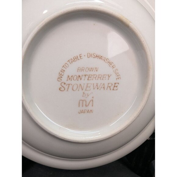 Brown Monterrey Stoneware By MSI Japan Replacement 2 Bread Plate 3 Berry Bowls - Picture 10 of 10